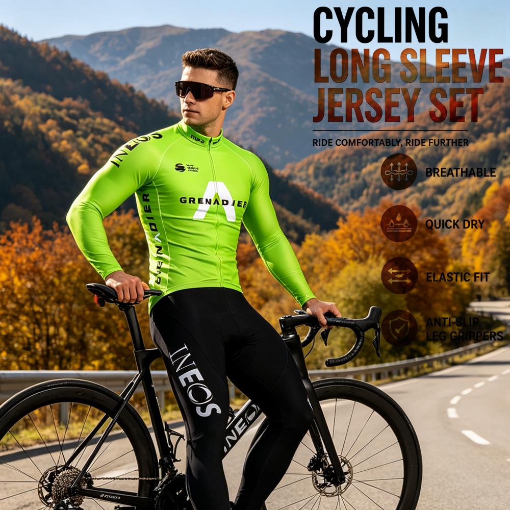 Cycling Gear Leaderboard - 秋用サイクリングジャージセット ロパシクリソモ 春用長袖自転車ウェア MTBジャージ バイシクレタ マイヨ