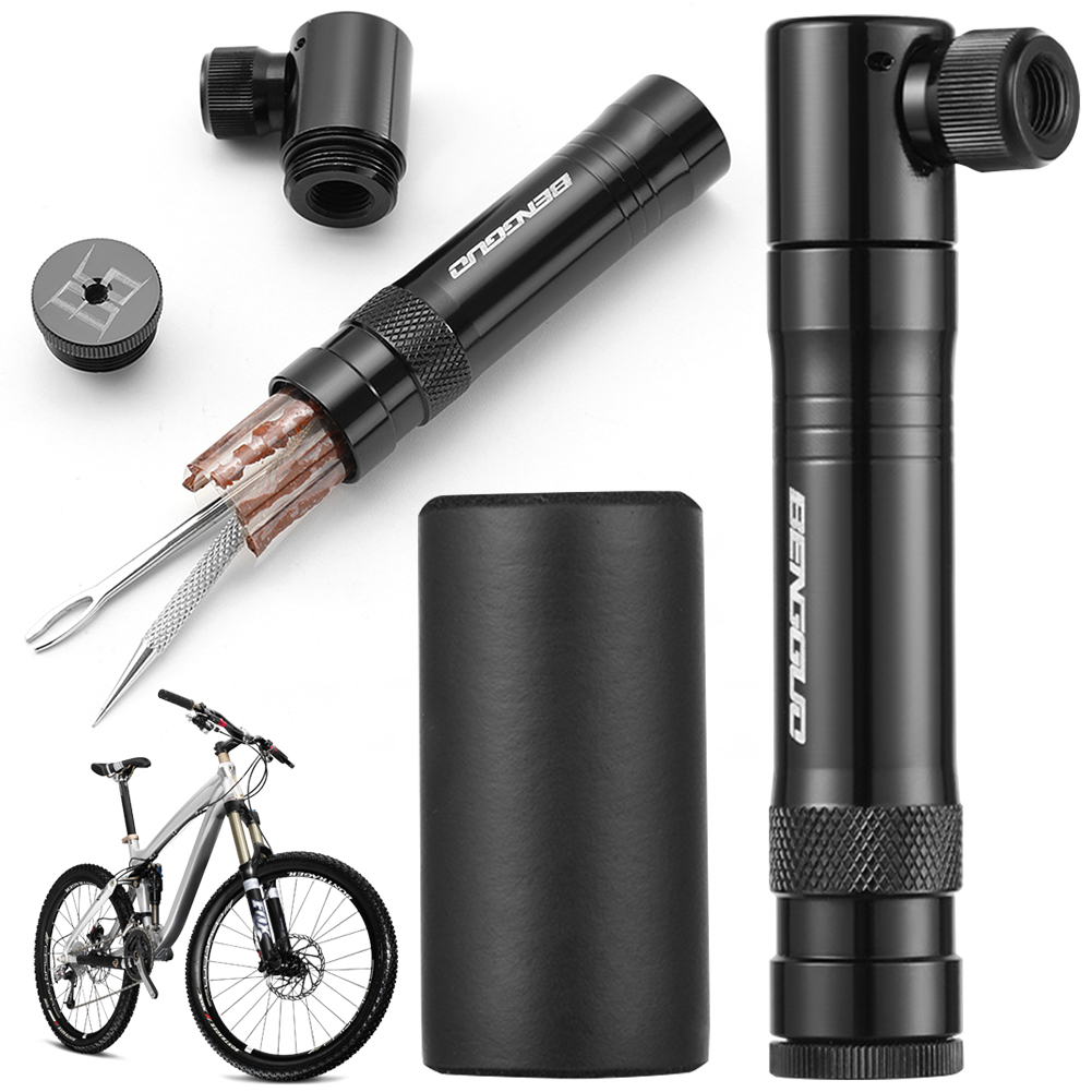 Tubeless Tire Sealant - CO2 自転車ポンプ チューブレスタイヤ修理キット付き シュレーダー & プレスタバルブ
