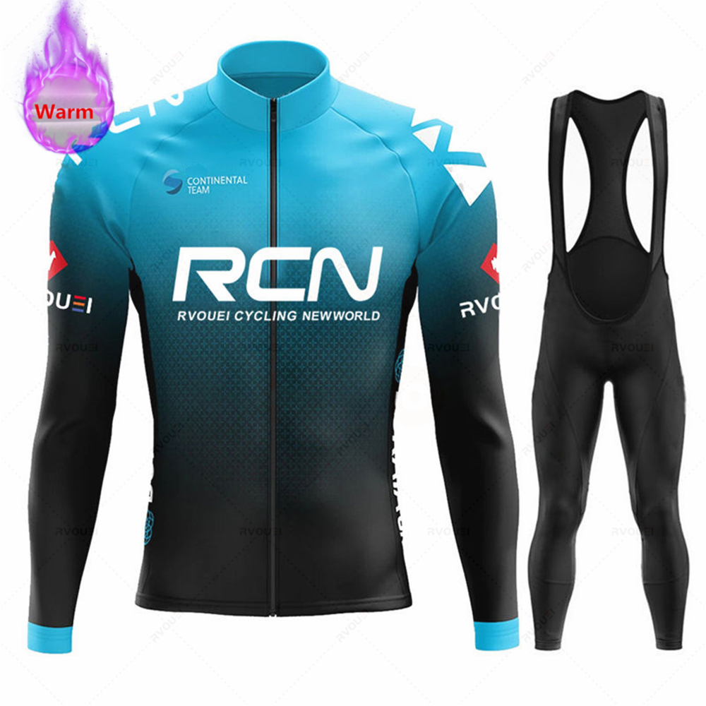 Cycling Gear Leaderboard - Rvouei チーム冬サーマルフリースサイクリングジャージセット新しい MTB 自転車服マイヨ Ropa Ciclismo