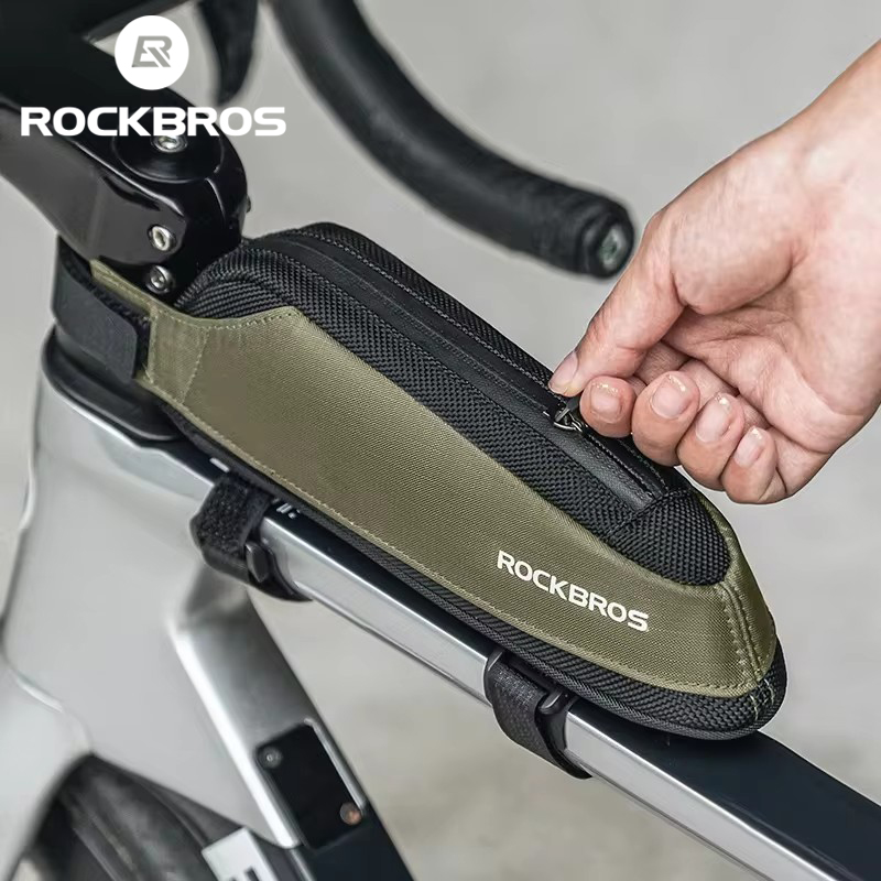 Cycling Gear Backpack - Rockbros 小型自転車バッグポータブル超軽量サイクリングトップチューブバッグマウンテン MTB ロードバイク電話ツールバッグ自転車アクセサリー