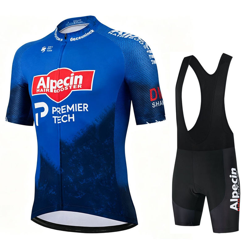 Cycling Gear Leaderboard - Alpecin プロサイクリングジャージセット男性ビブショーツ自転車半袖 Bicicleta 服バイクマイヨ Ciclismo Hombre