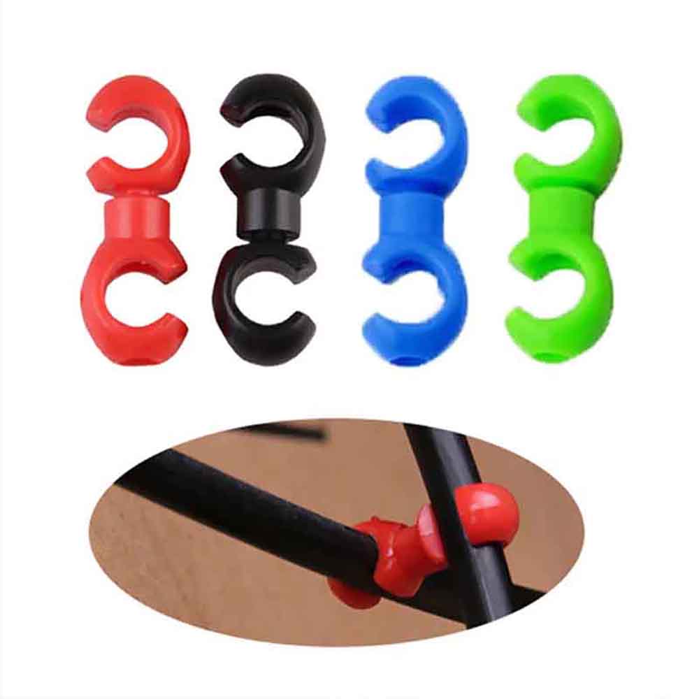 Cycling Gear Guide - 10個入りS字型フック自転車シフトギアケーブルバックルガイドラインクリップ、MTB自転車ケーブル管理用、スムーズなサイクリング、性能向上