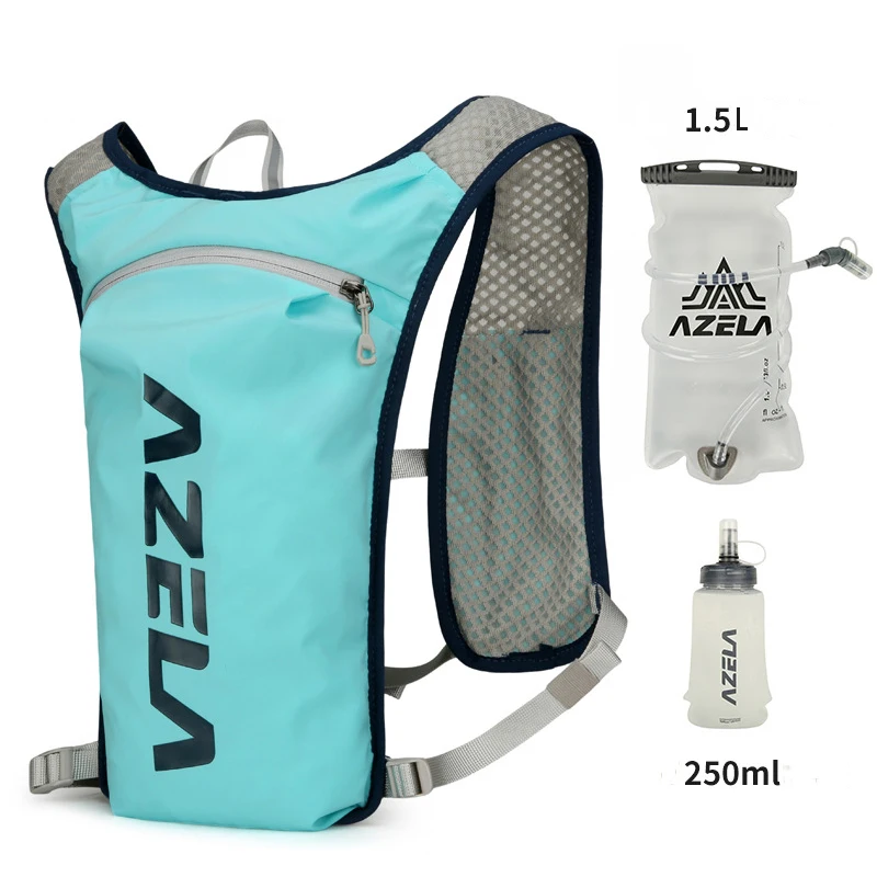 Cycling Gear Backpack - ランニング用ハイドレーションベストバックパック、軽量ジョギングパック、1.5lウォーターブラダーバッグ、ハイキングトレイルとマラソン用デイパック、5l