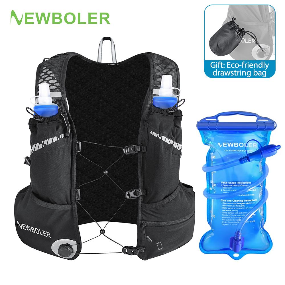 Cycling Gear Backpack - 8L通気性ハイドレーションベストパック トレイルランニング マラソン サイクリングギア 軽量 ハイキング