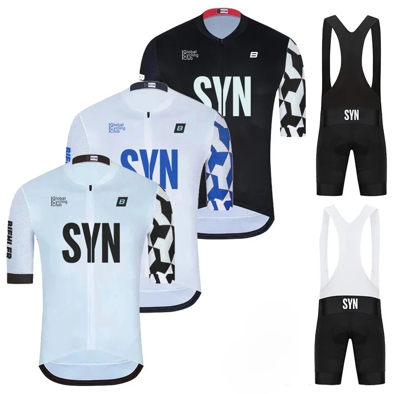 Cycling Gear Leaderboard - 2025 SYN サマー半袖ジャージ 通気性 ロードバイクユニフォーム MTBシャツ