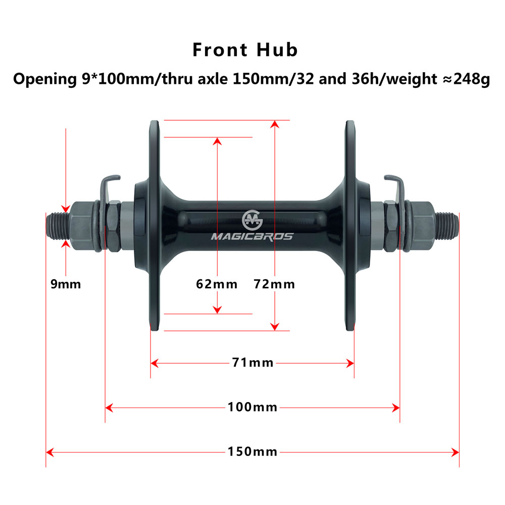 MAGICBROS 固定ギア自転車ハブ アルミ製 シングルス - Cycling Gear Hub のレビューと価格