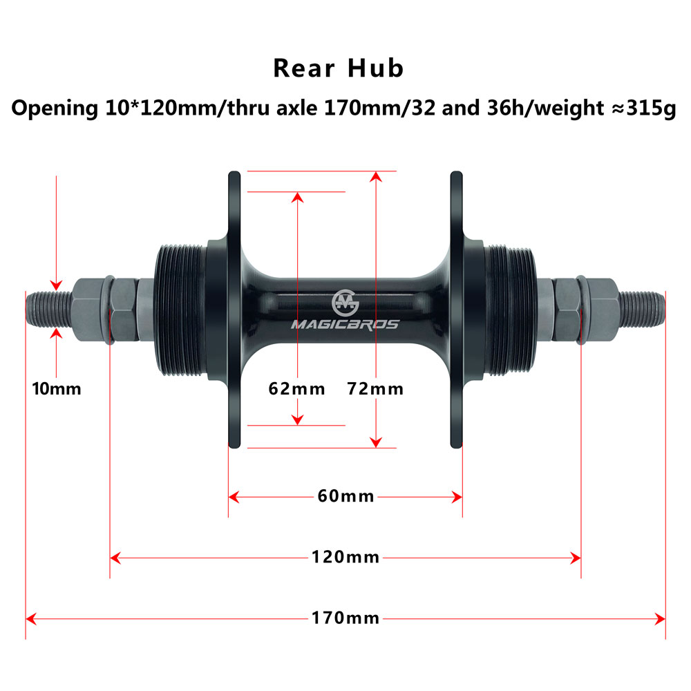 MAGICBROS 固定ギア自転車ハブ アルミ製 シングルス - Cycling Gear Hub のレビューと価格
