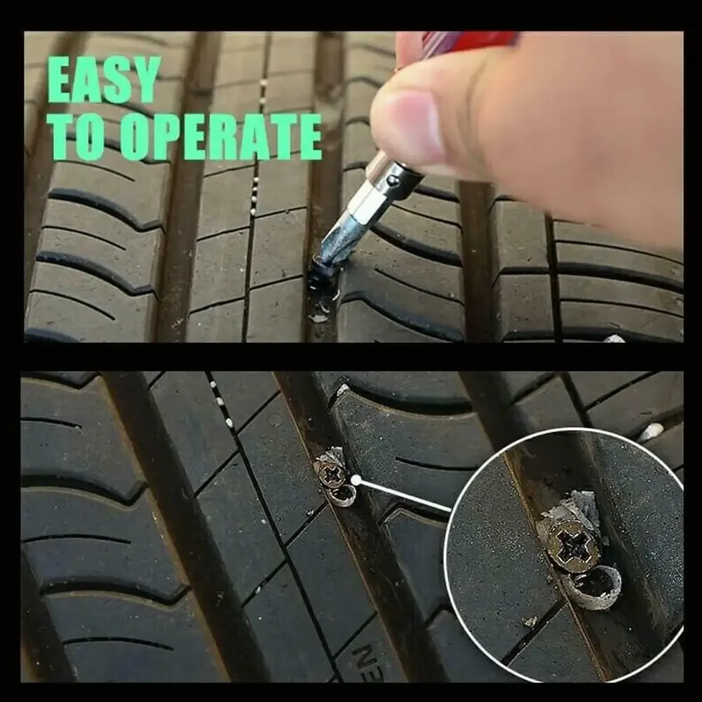 新しいユニバーサル真空タイヤ修理セット、車、バイク、スクータ - Tubeless Tire Sealant のレビューと価格