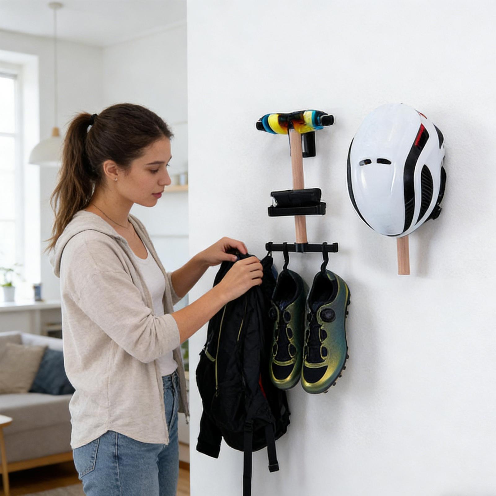 サイクリング用品収納壁掛けホルダー サイクリングヘルメット/ - Cycling Gear Wall Storage のレビューと価格