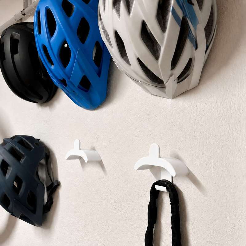 室内壁掛けサイクリングヘルメットブラケット自転車帽子収納フッ - Cycling Gear Wall Storage のレビューと価格