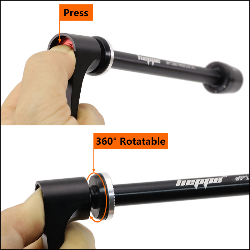 HEPPE バイクスルーアクスル 9x100 10x135  - Quick Release Skewer のレビューと価格