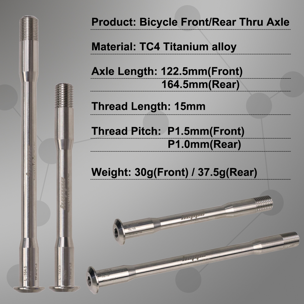 HEPPE超軽量チタン合金スルーアクスルMTB/ロードバイク - Quick Release Skewer のレビューと価格