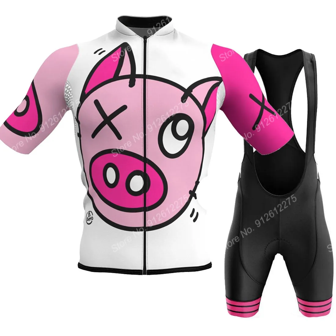 漫画の男性用サイクリングジャージ,Tシャツ,ショーツ,夏,バ - Cycling Bib Shorts のレビューと価格
