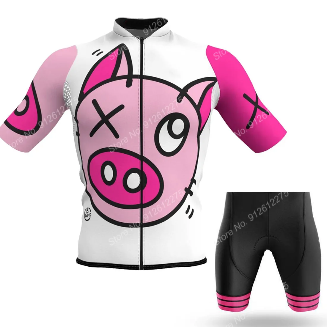 漫画の男性用サイクリングジャージ,Tシャツ,ショーツ,夏,バ - Cycling Bib Shorts のレビューと価格