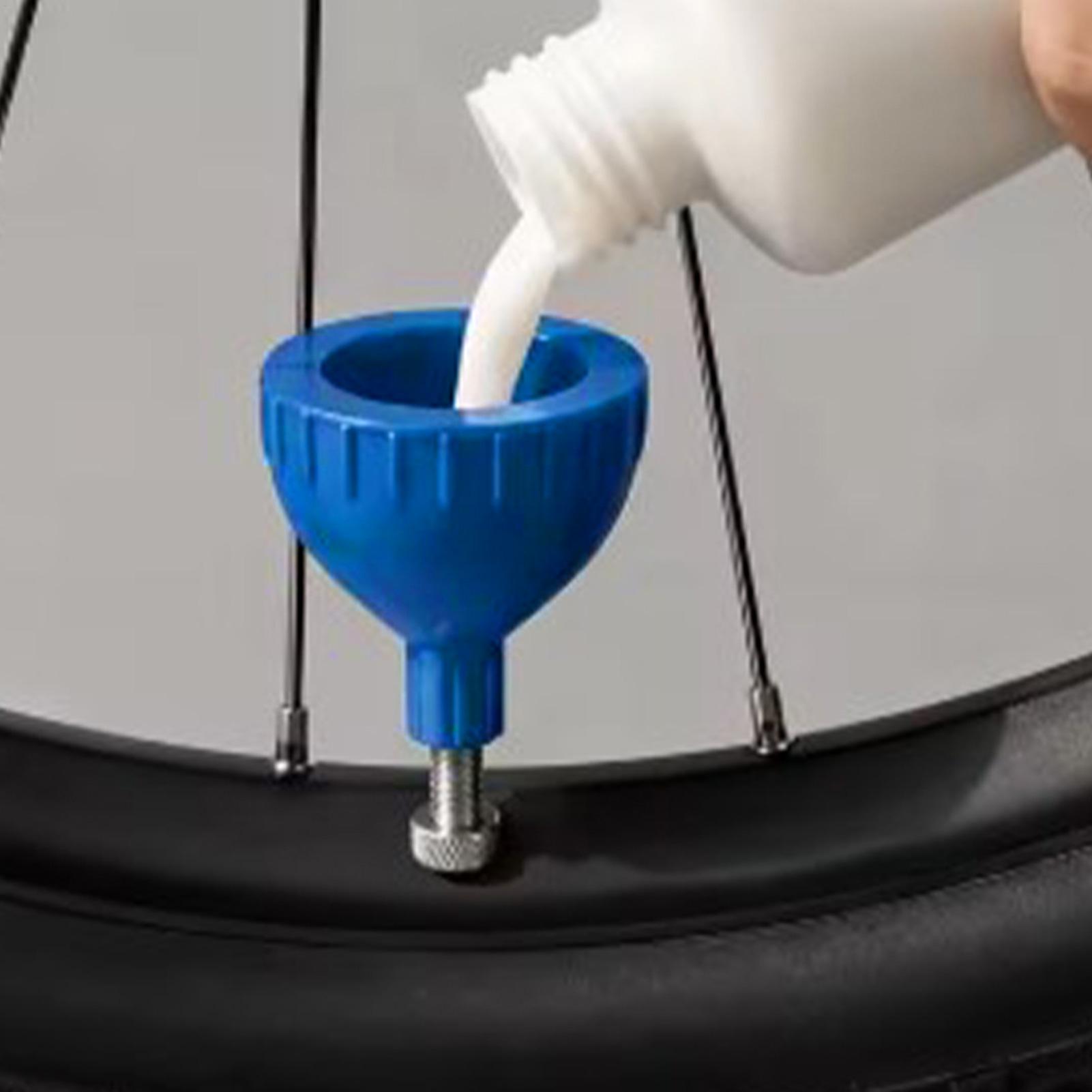 チューブレスバイクタイヤシーラントファンネル、簡単注入自転車 - Tubeless Tire Sealant のレビューと価格
