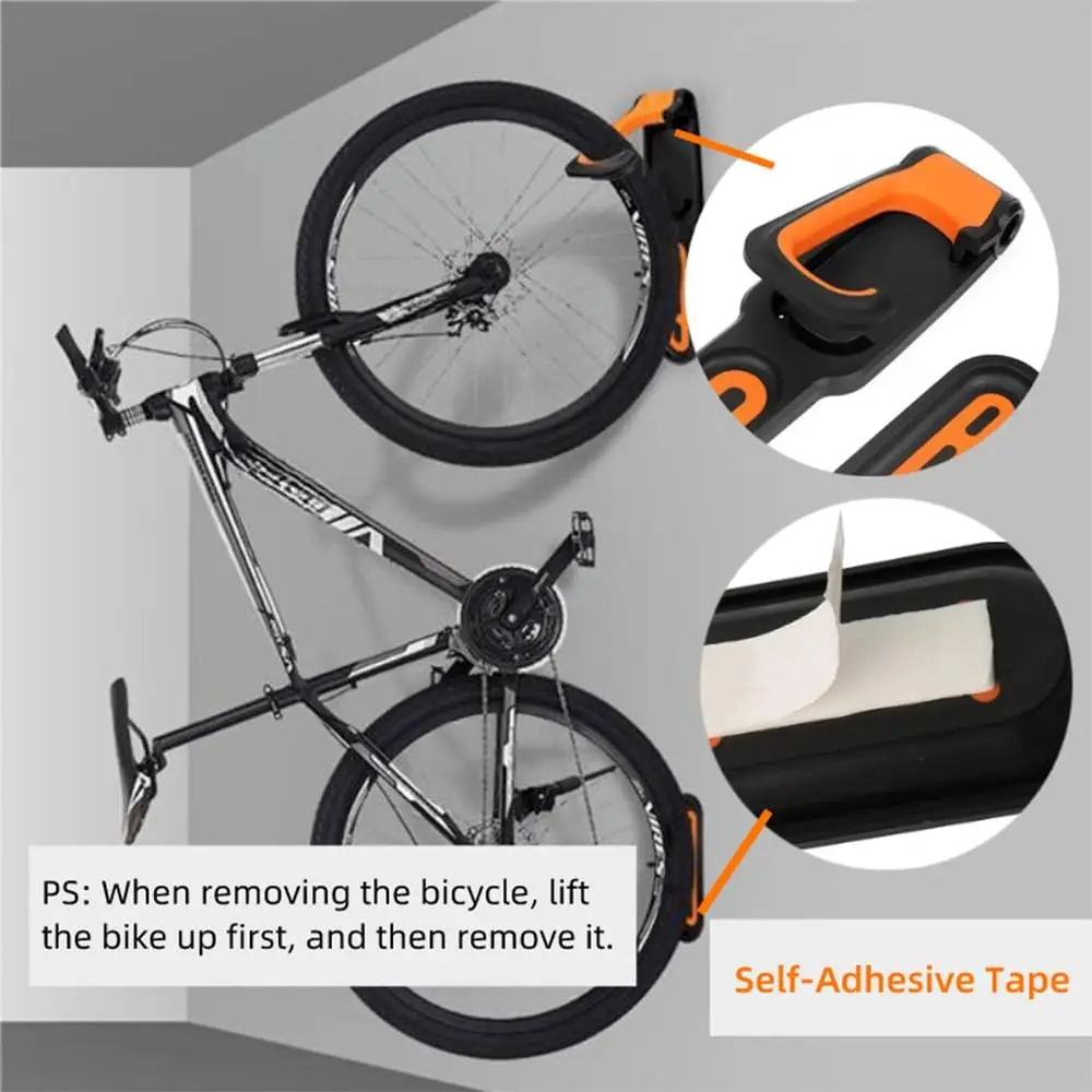 固定フック付き自転車ウォールマウントラック,1ピース,自転車 - Cycling Gear Wall Storage のレビューと価格