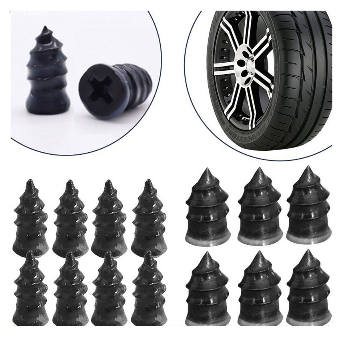 ユニバーサル真空タイヤ修理ネイルキット チューブレスタイヤパ - Tubeless Tire Sealant のレビューと価格