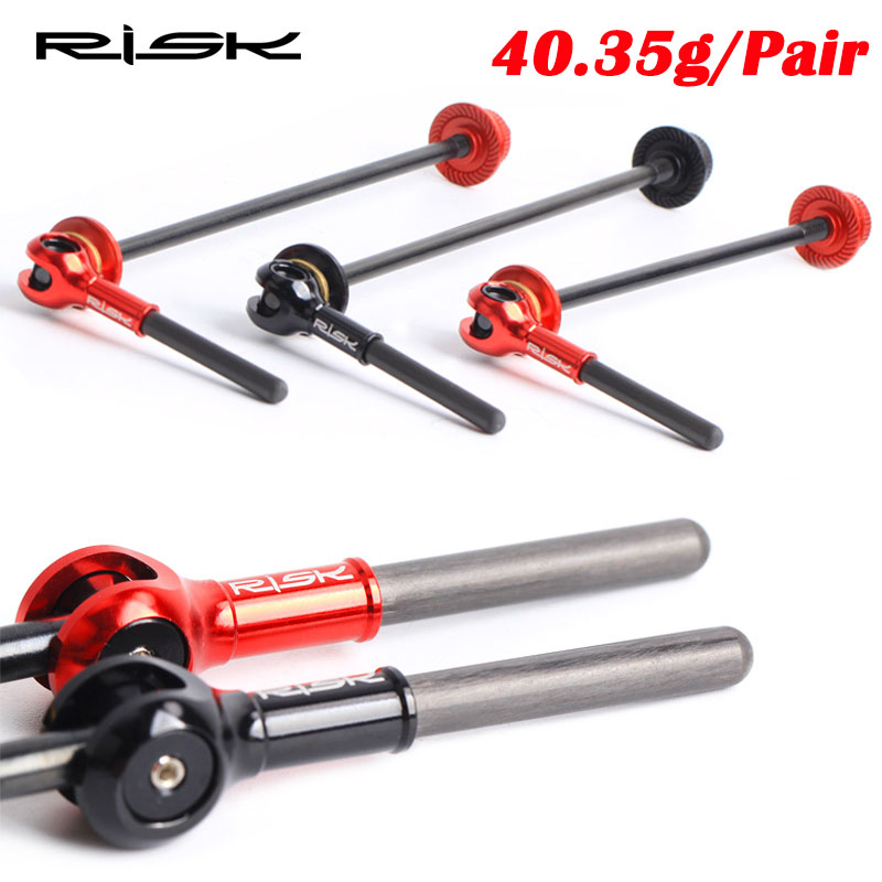 RISK 超軽量チタン製 40.35g/ペア QR ロードバ - Quick Release Skewer のレビューと価格