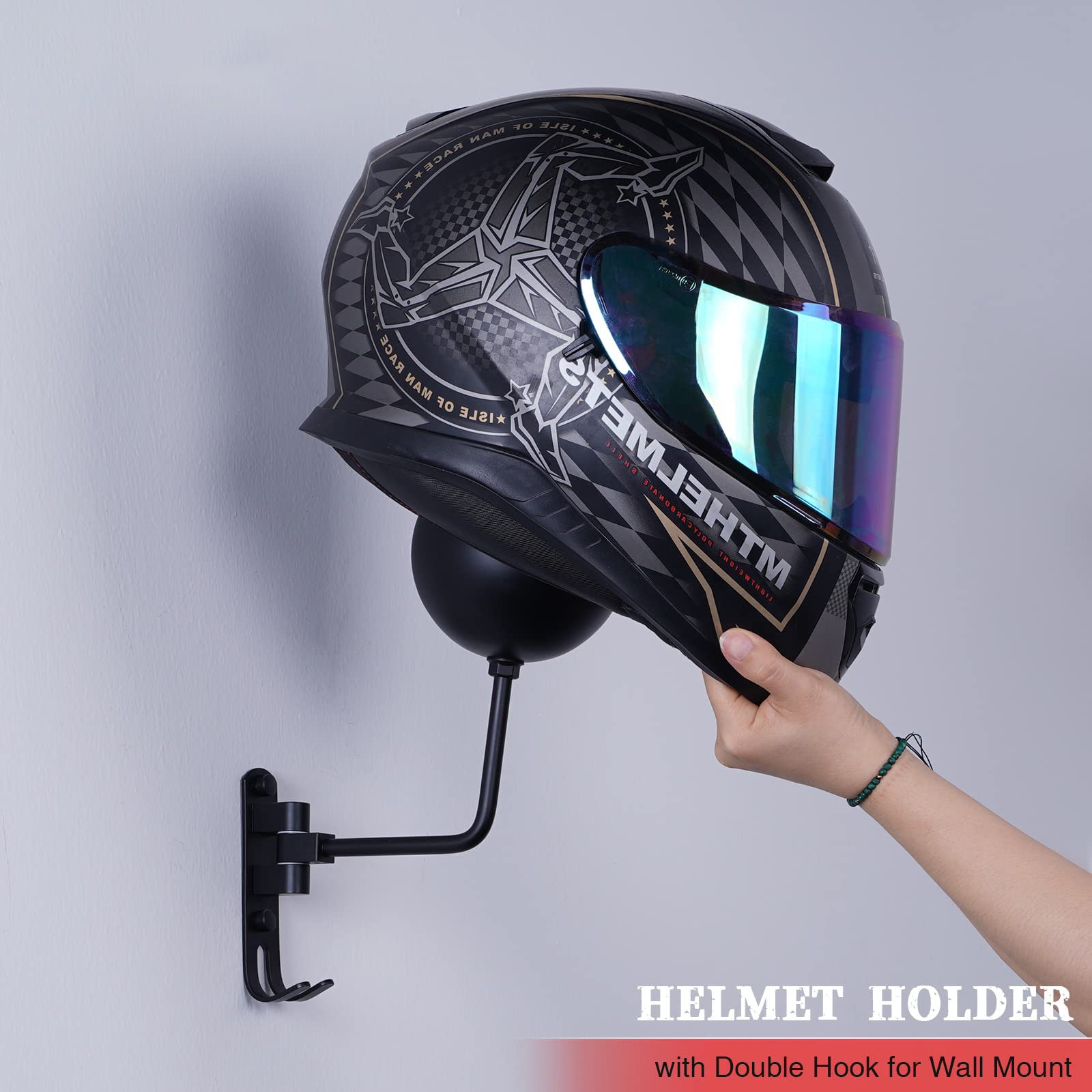 オートバイヘルメット壁掛けホルダー - バイク、野球、サイク - Cycling Gear Wall Storage のレビューと価格