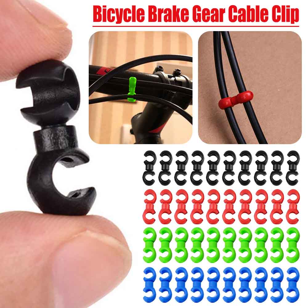 10pc S フック自転車シフトギアケーブルバックルガイドラ - Cycling Gear Guide のレビューと価格