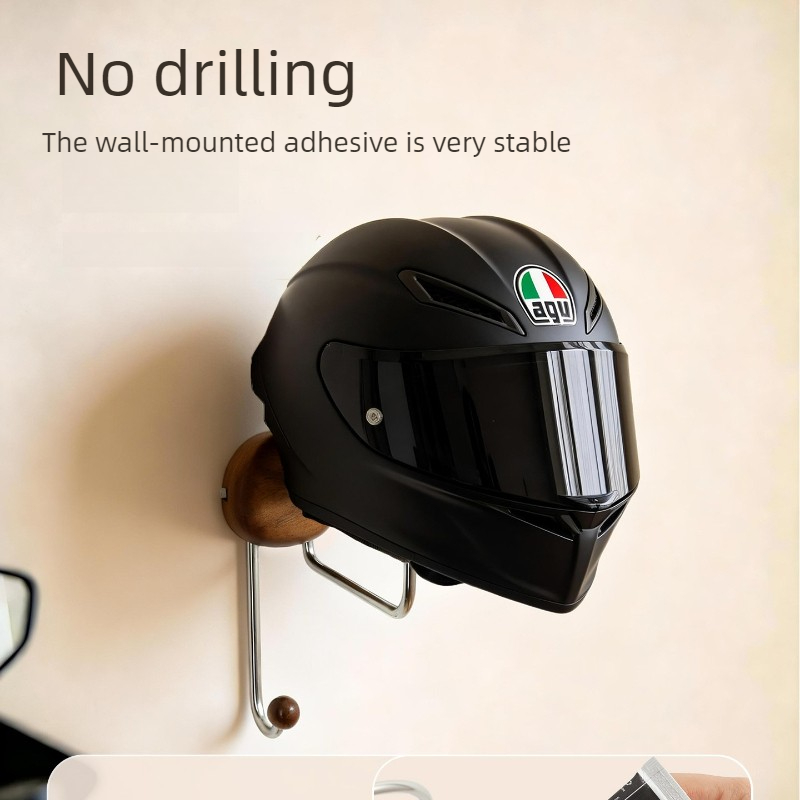 壁掛け式ヘルメット収納ラック 穴あけ不要 高耐久性 ヘルメッ - Cycling Gear Wall Storage のレビューと価格