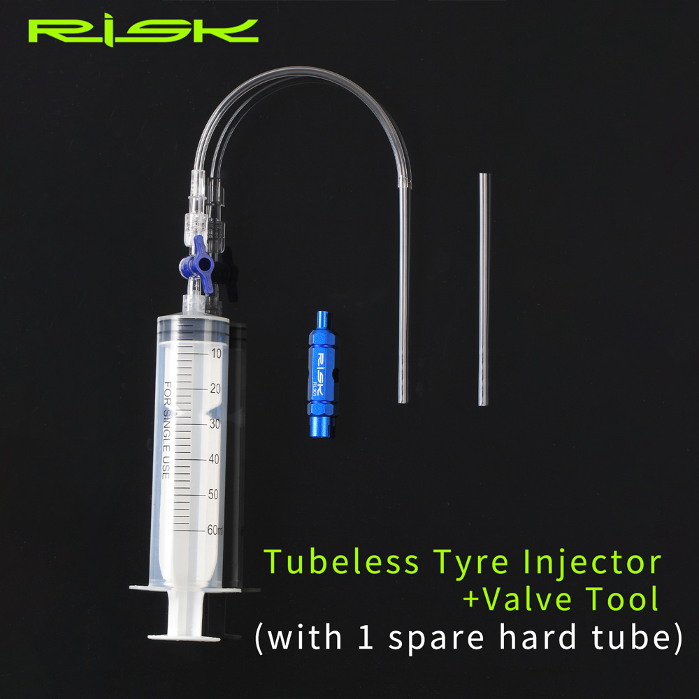 リスクチューブレスタイヤインジェクター自転車シーラント注入ツ - Tubeless Tire Sealant のレビューと価格