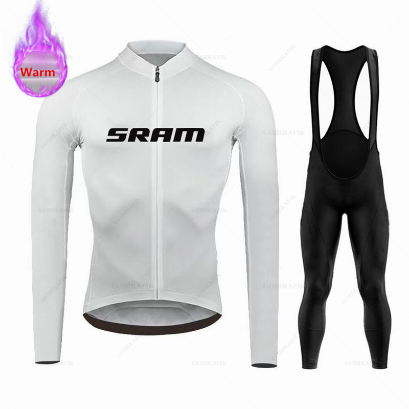 Sramチーム-サーマルフリースサイクリングウェアセット,マ - Cycling Gear Leaderboard のレビューと価格