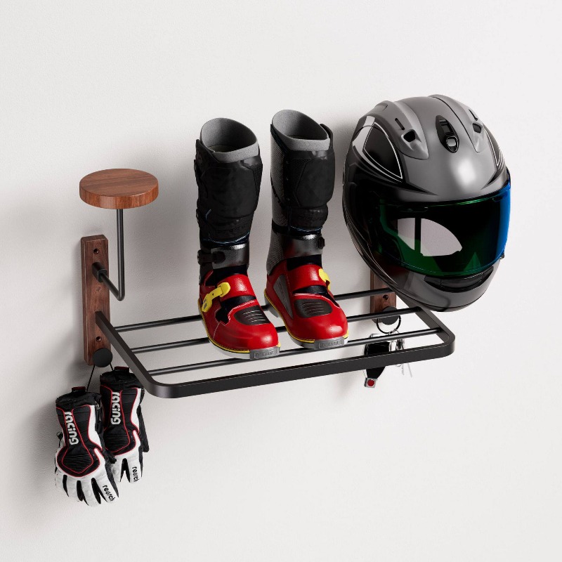 多機能壁掛けヘルメットホルダー 安全帽ハンギングラック サイ - Cycling Gear Wall Storage のレビューと価格